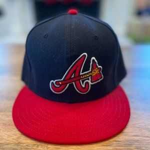 Atlanta Braves New Era 59Fifty Fitted Hat, Like New, Size 7 3/8